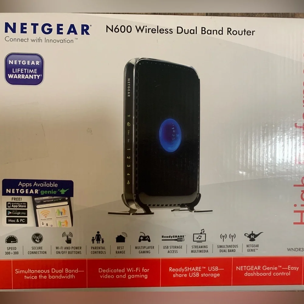 Netgear Black Wireless Router NIOB - Picture 5 of 13